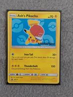 Pokemon Ash's pikachu SM114 Promo, Hobby en Vrije tijd, Verzamelkaartspellen | Pokémon, Ophalen, Nieuw, Losse kaart, Foil