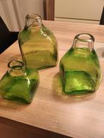 Drie glazen siervazen., Huis en Inrichting, Woonaccessoires | Stolpen, Ophalen