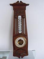 Barometer Aug. Agthe Opticien Anvers  - Art deco - in hout, Antiek en Kunst, Ophalen of Verzenden