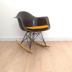 Vintage schommelstoel RAR - Eames - Herman Miller, Huis en Inrichting, Stoelen, Gebruikt, Stof, Bruin, Eén