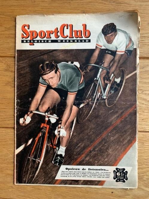 4x SportClub 1950 +1952 + 1954 - veel wielrennen, Verzamelen, Sportartikelen en Voetbal, Gebruikt, Boek of Tijdschrift, Ophalen of Verzenden