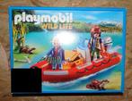 Playmobil Wild Life Rubberboot met stropers - 5559 (nieuw), Kinderen en Baby's, Ophalen of Verzenden, Nieuw, Complete set