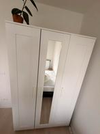 IKEA BRIMNES kleerkast – 3 deuren – wit – met spiegel, Huis en Inrichting, Kasten | Kleerkasten, Ophalen