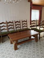 Table basse et chaises de salle à manger, Antiquités & Art, Enlèvement