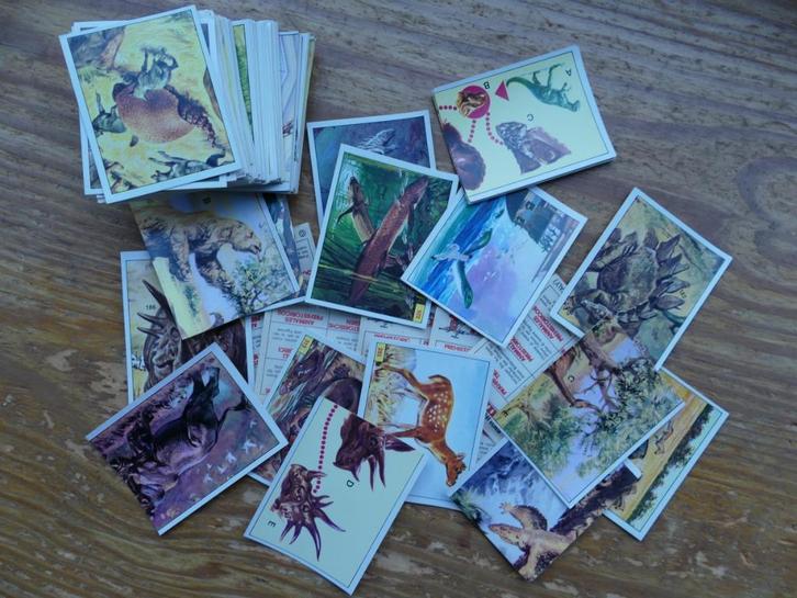 Oude Panini stickers Voorhistorische Dieren 1974-75, Verzamelen, Stickers, Nieuw, Dier en Natuur, Ophalen of Verzenden