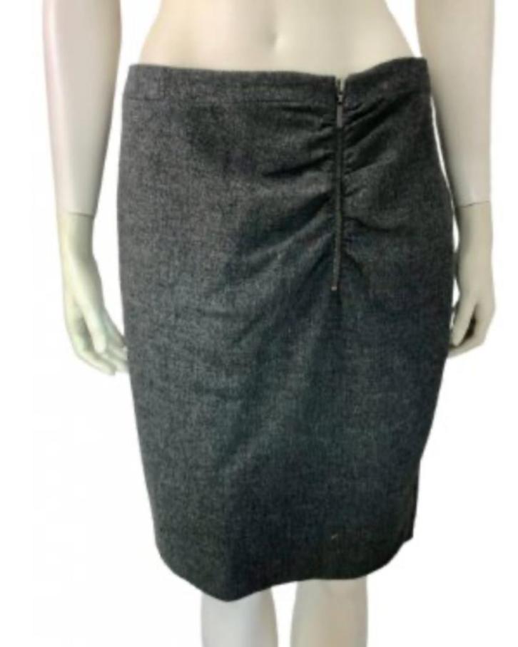 TALKING FRENCH rok - 40 - Pre Loved, Kleding | Dames, Rokken, Zo goed als nieuw, Maat 38/40 (M), Grijs, Knielengte, Verzenden