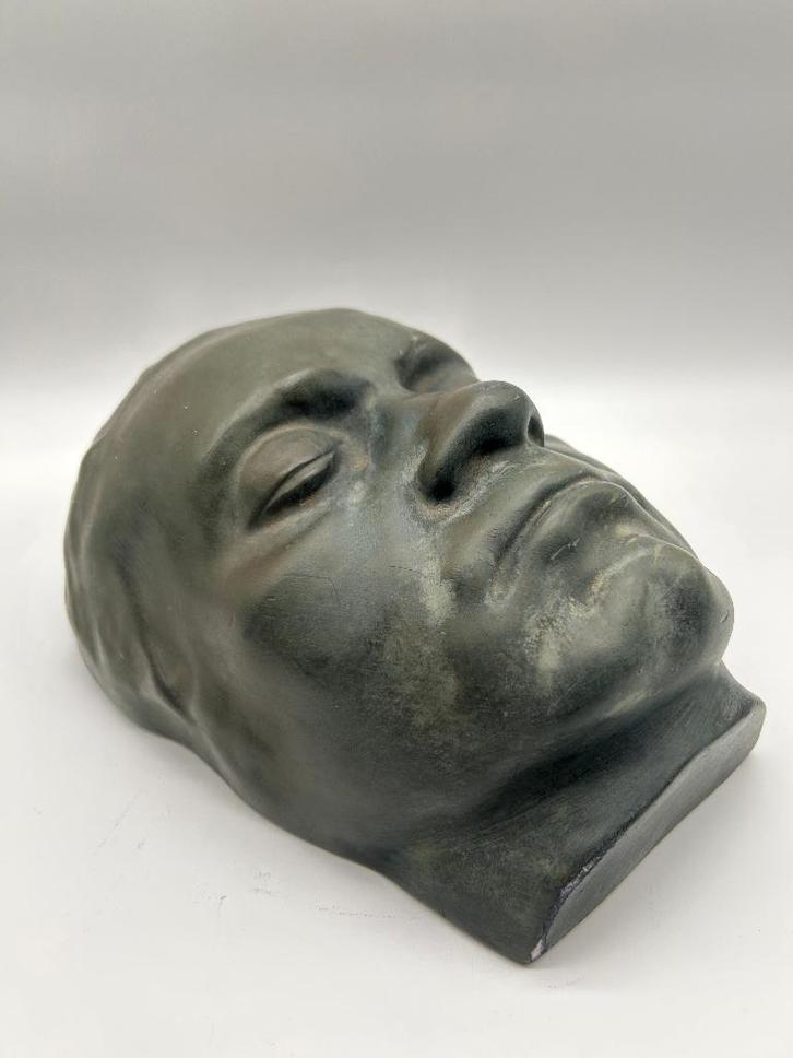 Masque mortuaire en plâtre de Beethoven, Antiek en Kunst, Curiosa en Brocante, Ophalen of Verzenden
