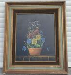 Huile sur panneau fleur signe Carl prevot, Ophalen of Verzenden