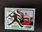 Ajman 1972 - sports - Jeux olympiques - lancer du javelot, Affranchi, Enlèvement ou Envoi, Sport