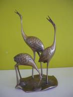 Knap vintage trio van vogels Ibissen in Messing / Brass, Ophalen of Verzenden, Koper