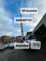 Service de lift et camion 0465907722, Articles professionnels, Aménagement de Bureau & Magasin | Entrepôt, Rayonnage & Stockage
