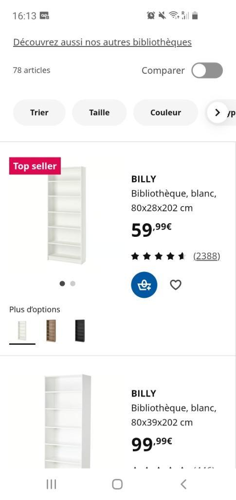Étagère Billy IKEA, Huis en Inrichting, Woonaccessoires | Etagères, Zo goed als nieuw, Ophalen