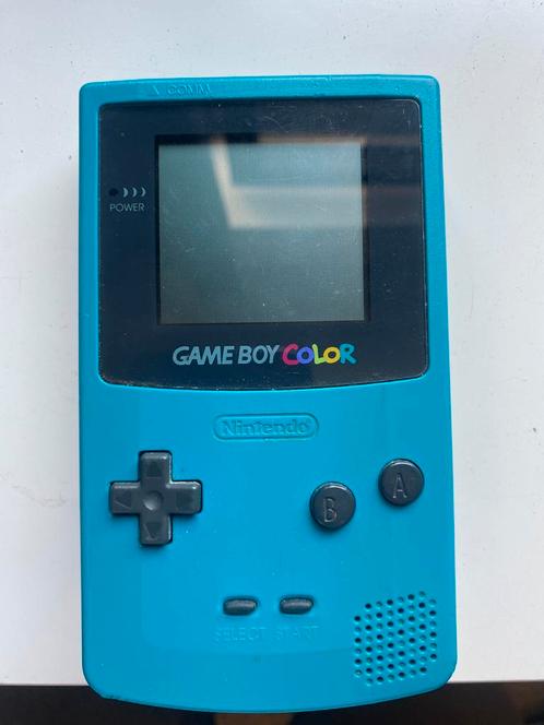 Game Boy Color – Teal (Blauwgroen) + Kirby’s Block Ball, Games en Spelcomputers, Spelcomputers | Nintendo Game Boy, Zo goed als nieuw
