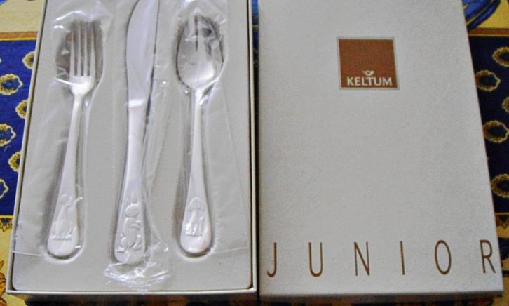 Coffret animaux KELTUM: Fourchette, couteau, cuillère: - 50%, Kinderen en Baby's, Overige Kinderen en Baby's, Nieuw, Ophalen of Verzenden