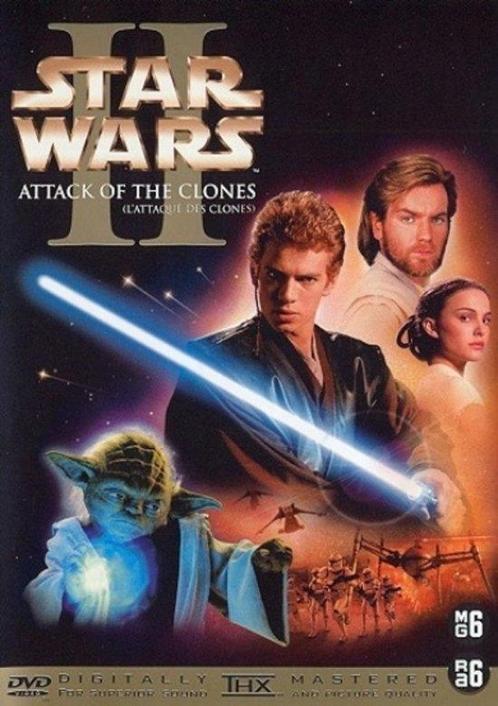 Star Wars: Episode II  Attack of the Clones (2002) Dvd 2disc, CD & DVD, DVD | Science-Fiction & Fantasy, Utilisé, Fantasy, À partir de 12 ans
