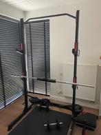 Squat rack + bench + gewichten, Ophalen, Zo goed als nieuw, Overige typen