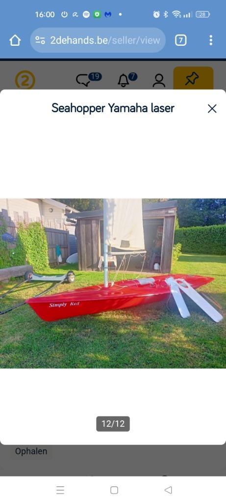 Seahopper open zeilboot, Watersport en Boten, Zeilen en Zeiltoebehoren, Ophalen