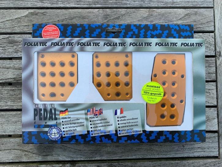 FOILIATEC pedalset goudkleurig., Auto diversen, Tuning en Styling, Ophalen of Verzenden