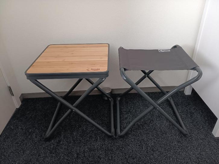 Visserstoeltje,  vouwstoeltje , bijzettafeltje, Watersport en Boten, Hengelsport | Algemeen, Zo goed als nieuw, Overige typen