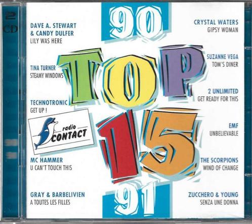 2 CD Radio Contact Top 15 (90-91), Cd's en Dvd's, Cd's | Rock, Zo goed als nieuw, Poprock, Ophalen of Verzenden