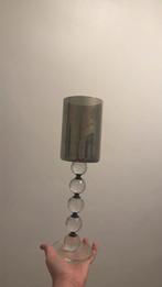 OM TE DONEREN Decoratieve zilveren kandelaar, Ophalen of Verzenden, Zo goed als nieuw, Zilver, Kaars