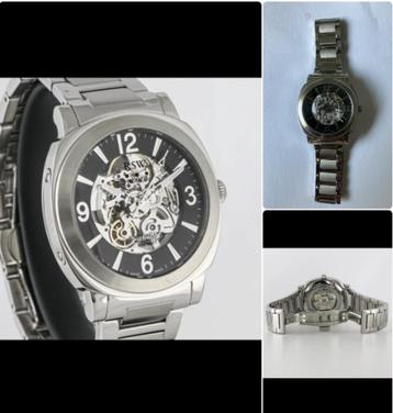 RSW automatisch horloge (skeleton), Autres marques, Enlèvement ou Envoi, Acier, Acier