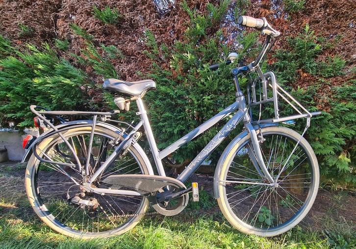 Damesfiets Oxford 50cm grijs, Fietsen en Brommers, Fietsen | Dames | Damesfietsen, Ophalen