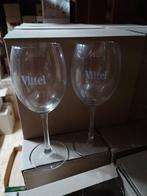 Glas glazen Vittel. €6 per doos. Vittelglazen., Verzamelen, Ophalen of Verzenden, Nieuw