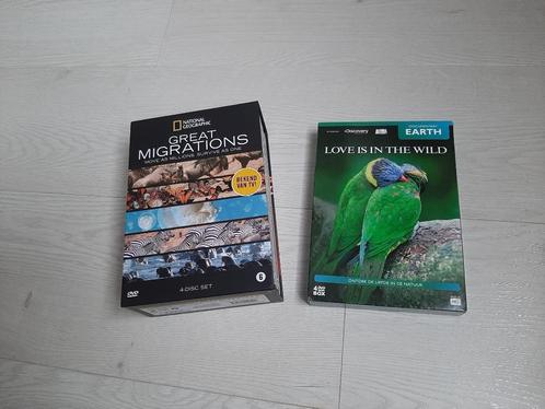DVD box Great Migrations + Love is in the wild, Cd's en Dvd's, Dvd's | Documentaire en Educatief, Zo goed als nieuw, Natuur, Boxset