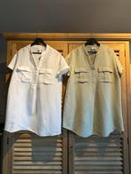 Kleedjes wit en kaki maat 40, Kleding | Dames, Jurken, Verzenden, Maat 38/40 (M), Wit