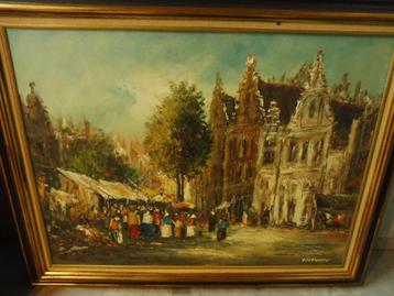 Groot kunstwerk:   heel mooi: kunstenaar onbekend??  beschikbaar voor biedingen