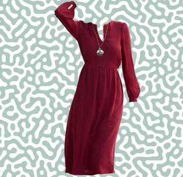 Beautiful berry red boho dress (size XS/S) beschikbaar voor biedingen