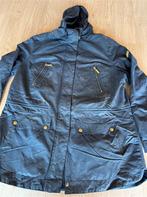 barbour ridge waxjas dames maat 18 blauw met capuchon, Kleding | Dames, Ophalen of Verzenden, Zo goed als nieuw, Blauw