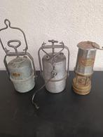 3 vieux phares de mine, Antiquités & Art, Enlèvement ou Envoi