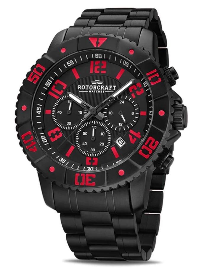 Rotorcraft Blade Sport RC3301 Nieuw! t.w.v € 429 ORIGINEEL, Handtassen en Accessoires, Sporthorloges, Nieuw, Zwart, Waterdicht