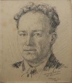 Jos Callaerts (1896-1965): Portret Kersmaekers 1951 (31x36cm, Enlèvement ou Envoi