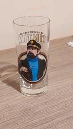 Drinkglas/The adventures of Tintin/Kapitein Haddock, Verzamelen, Frisdrankglas, Ophalen of Verzenden, Zo goed als nieuw
