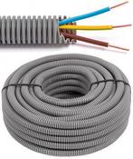Flexibele voorbedrade buis - 3G1,5mm² Ø 16mm, 100 meter, Doe-het-zelf en Bouw, Elektriciteit en Kabels, Ophalen, Nieuw, Kabel of Snoer