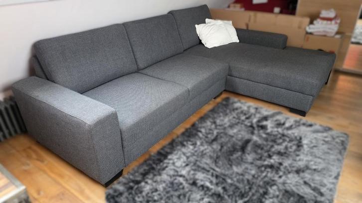 Sörvallen 3zitsbank met chaise longue rechts, amper gebruikt, Maison & Meubles, Canapés | Salons, Comme neuf, Banc d'angle, Trois personnes