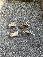 4 rubber wielen, Ophalen