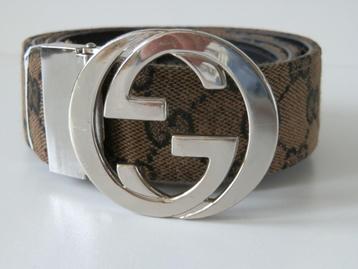 Gucci riem. Bruin. Unisex. beschikbaar voor biedingen