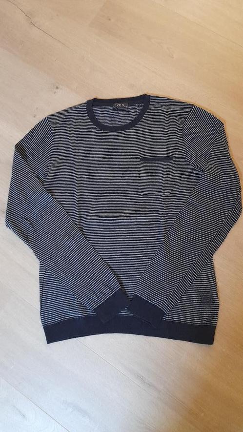 Lichte zomertrui met strepen (Medium), Kleding | Heren, Truien en Vesten, Gedragen, Maat 48/50 (M), Blauw, Ophalen of Verzenden