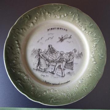 ANTIEKE VERZAMELPLAAT „LUCHTVAART” beschikbaar voor biedingen