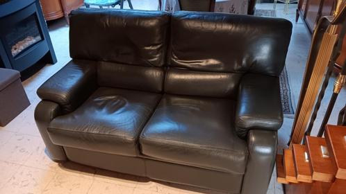 Lederen salon, Huis en Inrichting, Zetels | Zetels, Gebruikt, Rechte bank, Overige maten, 150 tot 200 cm, 75 tot 100 cm, Leer