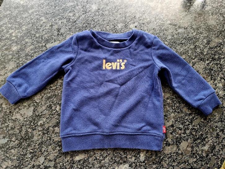 Levi's sweater maat 80,  donkerblauw, nieuwstaat, Kinderen en Baby's, Babykleding | Maat 80, Zo goed als nieuw, Jongetje, Overige typen