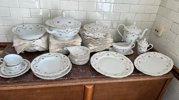 Groot servies Rheinkrone Bavaria, Antiek en Kunst, Antiek | Servies compleet, Ophalen