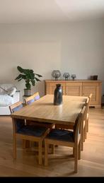 Ensemble tabl et 6 chaises en chene massif, Ophalen, Zo goed als nieuw