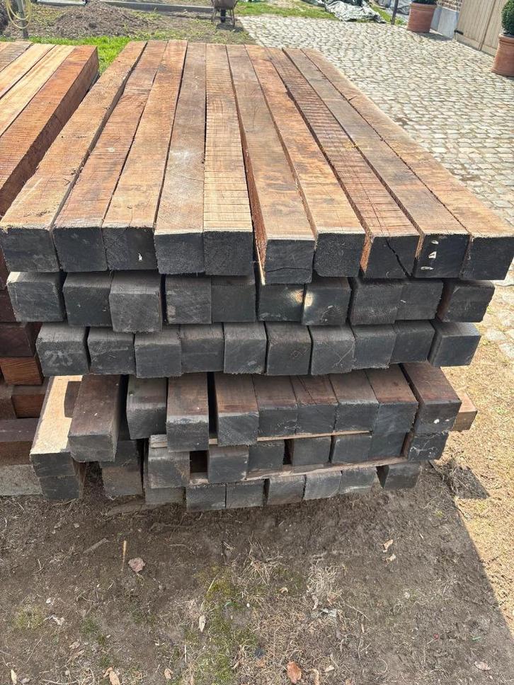 okan palen, Tuin en Terras, Palen, Balken en Planken, Nieuw, Palen, Hardhout, Ophalen