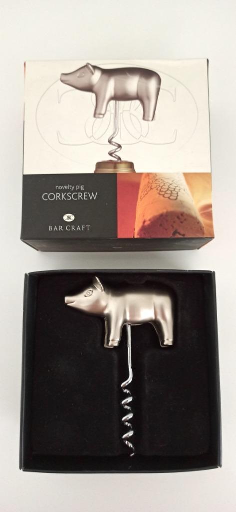 Barcraft novelty pig flessentrekker corkscrew (nieuw), Huis en Inrichting, Keuken | Bestek, Nieuw, Ophalen