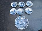 delfts blauw kleine bordjes Royal Goedewaagen, Antiquités & Art, Enlèvement ou Envoi
